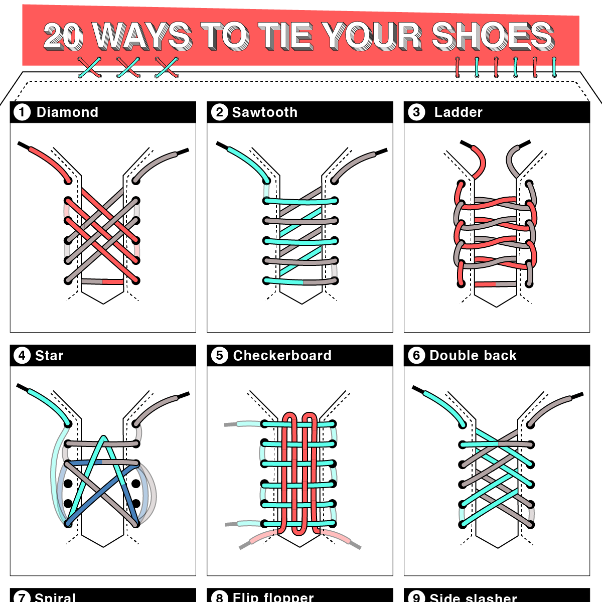 Go up To deal with Burger 20 Creative Ways to Tie Shoes | Journeys