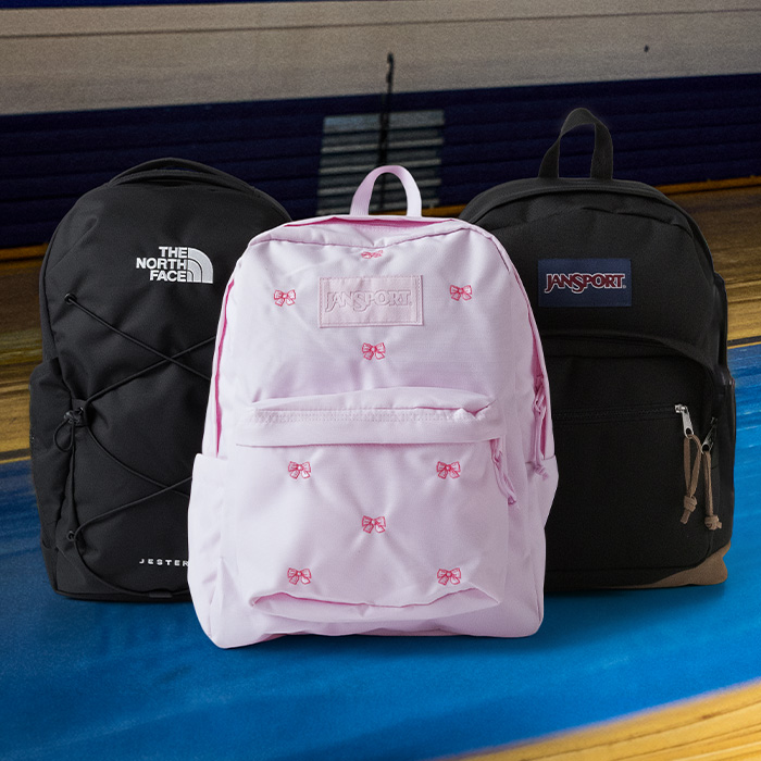 Shop Backpacks for back to school featuring JanSport, and The North Face