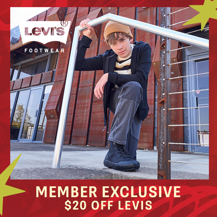 Get $20 off Levis as a Journeys All Access member with Journeys 12 days of sleighs. Not a member? Sign up today for tomorrow's deal.