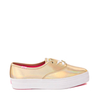 Womens Barbie x Keds Point Platform Sneaker - Gold - Available Now