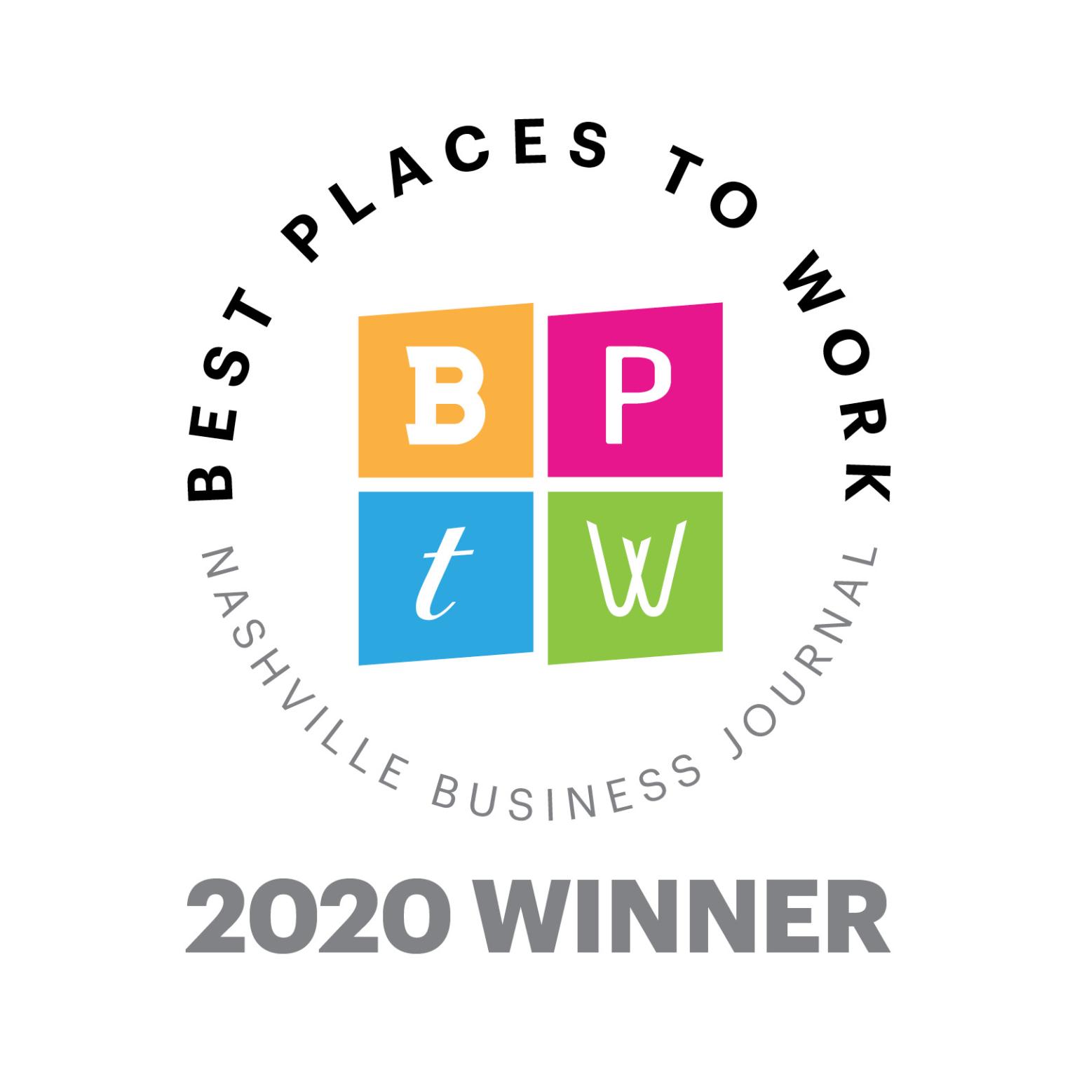 2020 NBJ Best Places to work badge