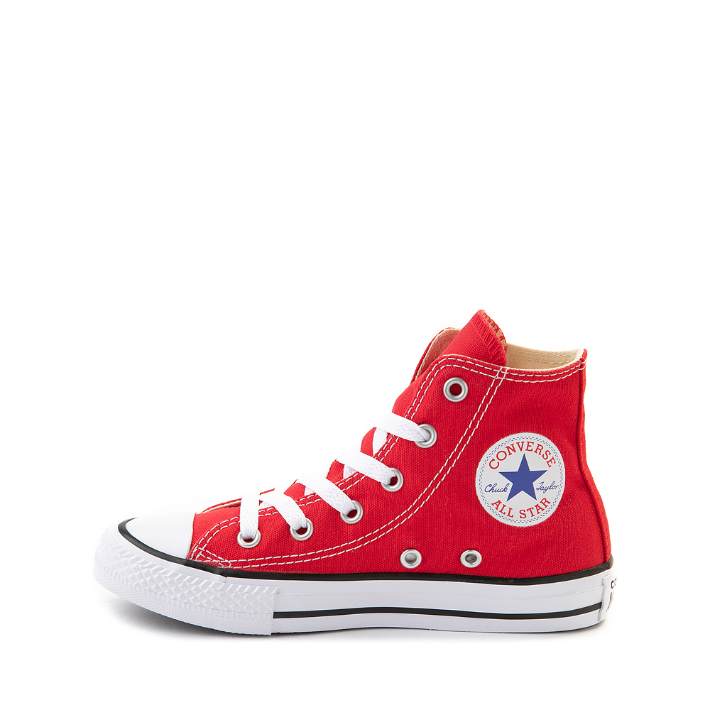 youth red converse high tops