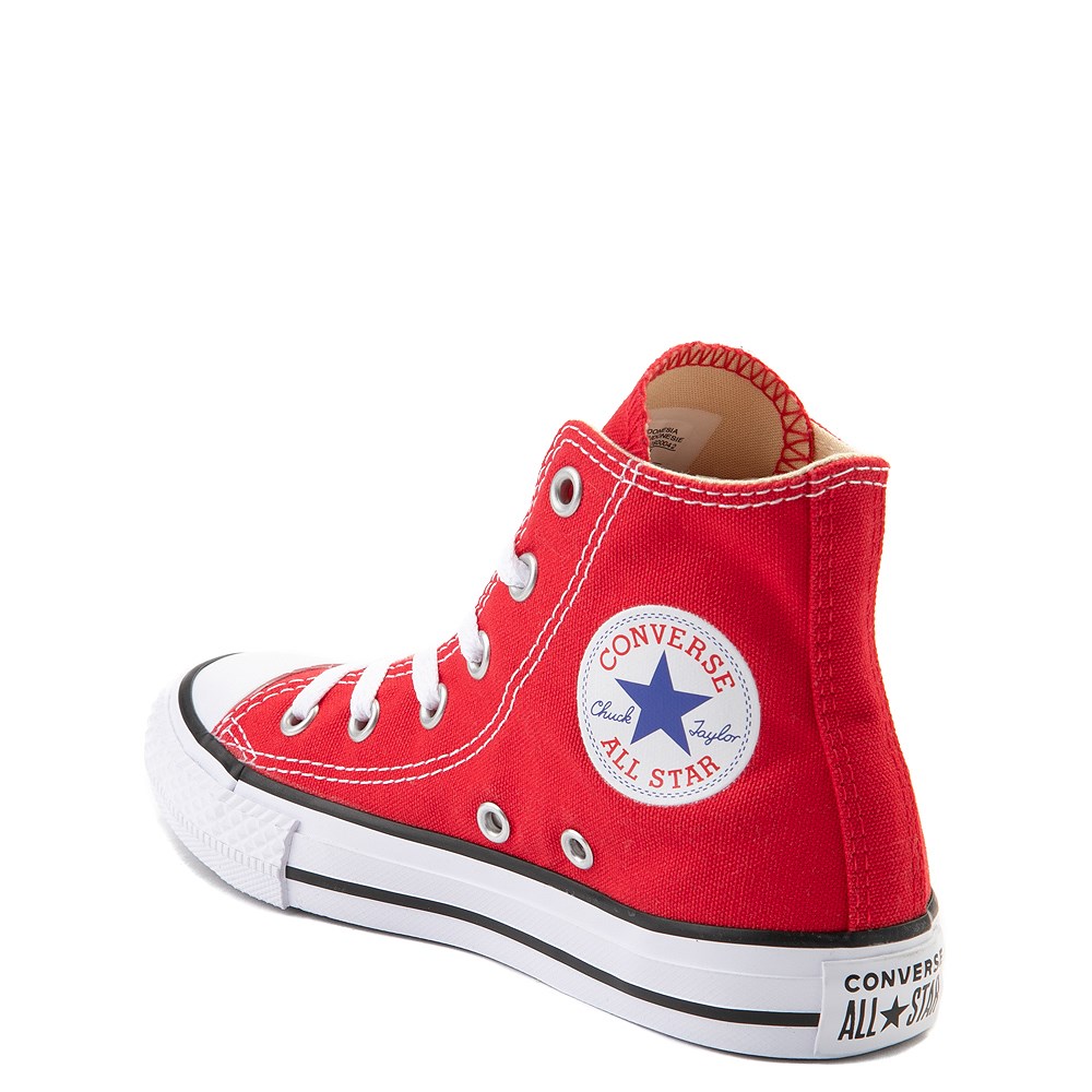 youth red high top converse