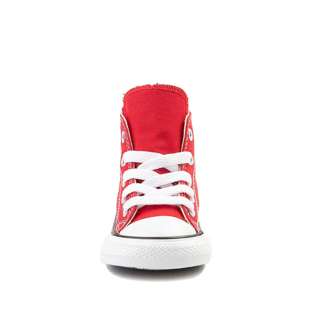 youth red converse high tops