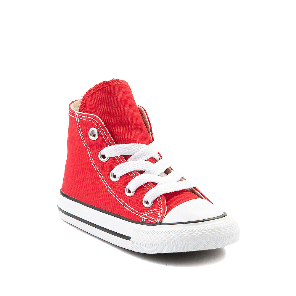 Converse Chuck Taylor All Star Hi Sneaker - Baby / Toddler - Red باسكت