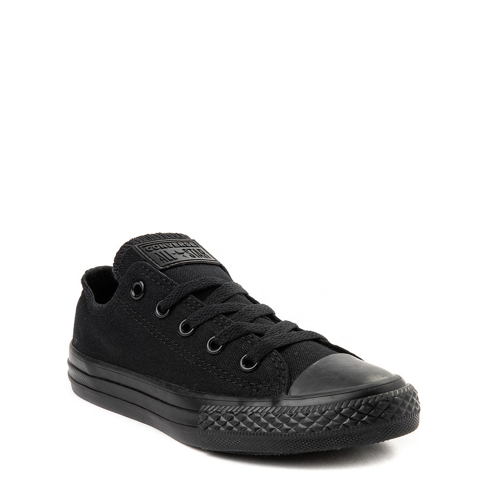 kids all black converse