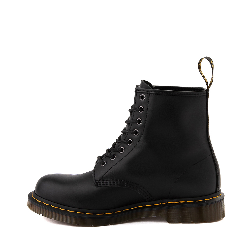 NEW Mens Dr Martens 1460 8 Eye Black Greasy Smooth Leather Lace Up Boots GENUINE 