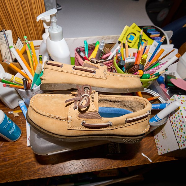 alternate view Sperry Top-Sider Authentic Original Boat Shoe - Little Kid / Big Kid - TanHERO