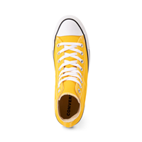 yellow converse all star high tops