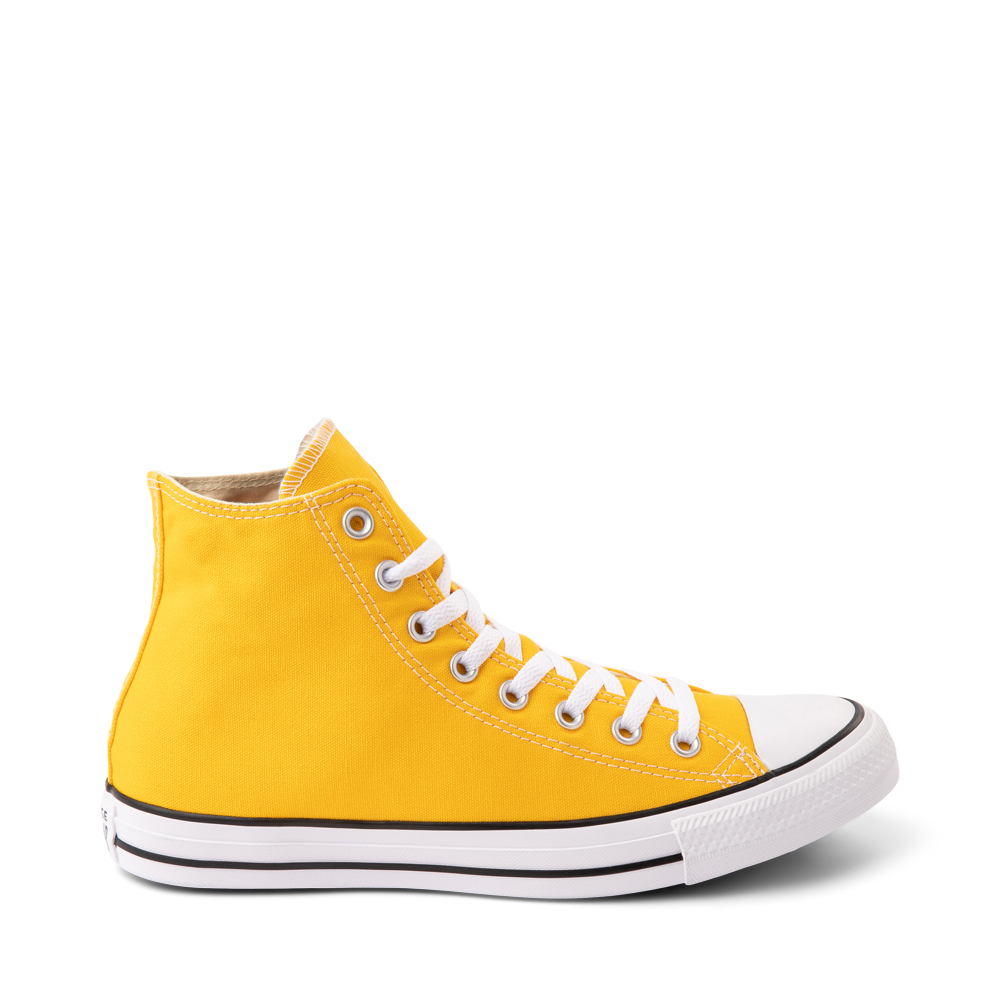 yellow converse high tops mens