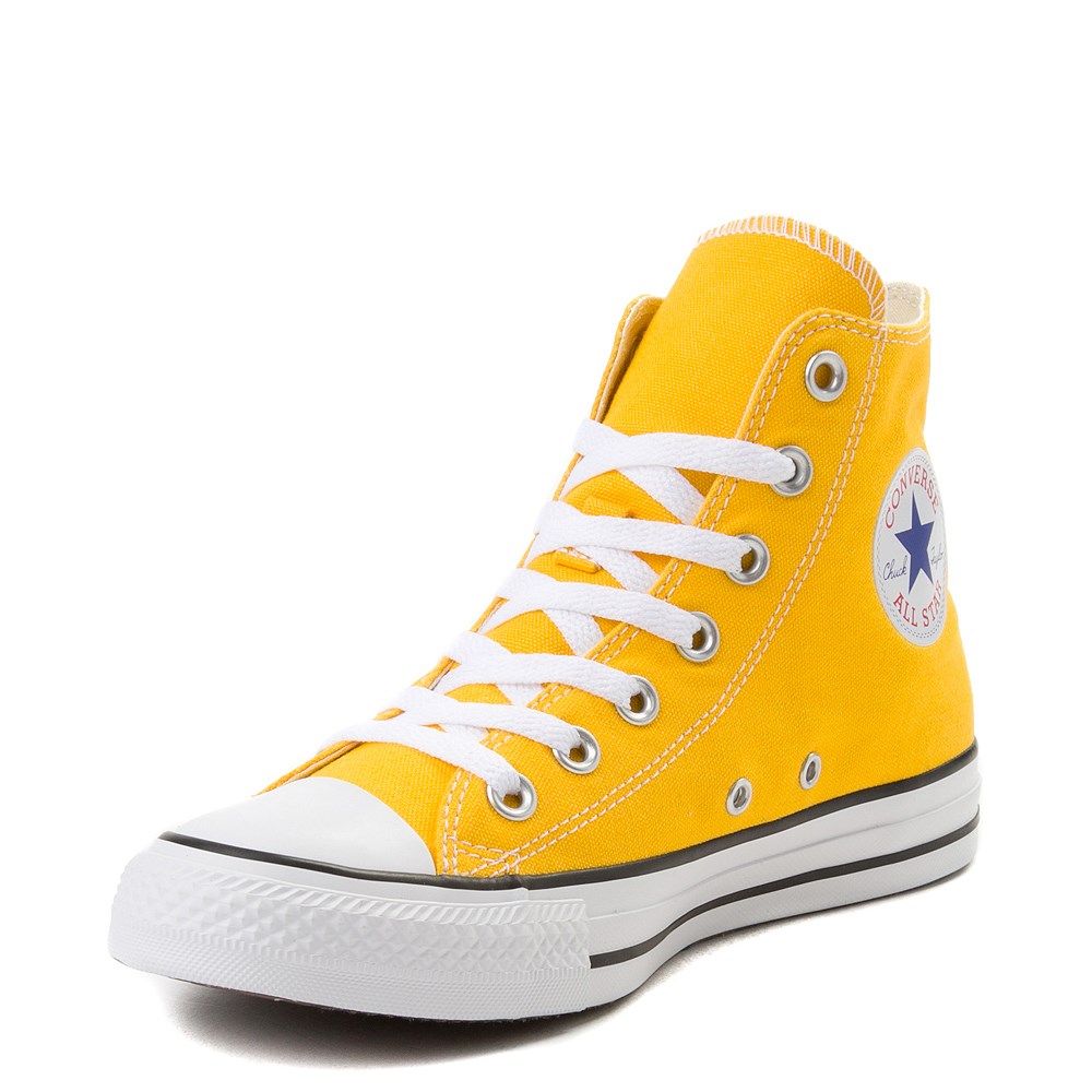 bright yellow converse