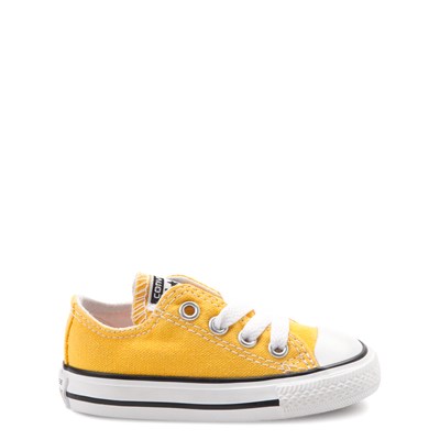 yellow baby converse shoes