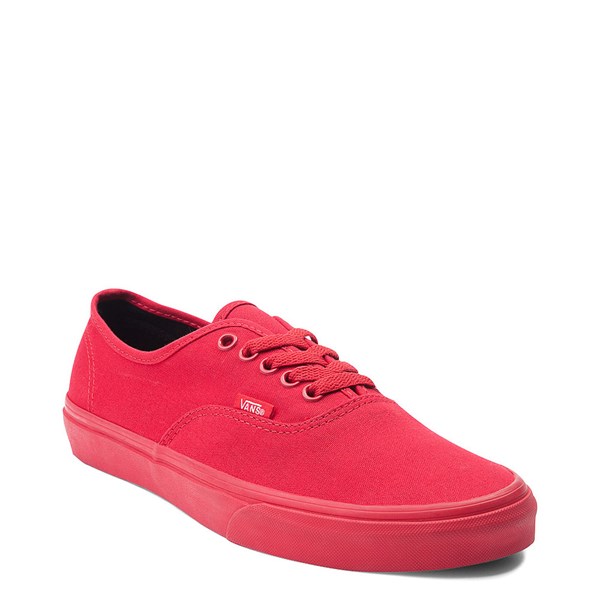 solid red slip on vans