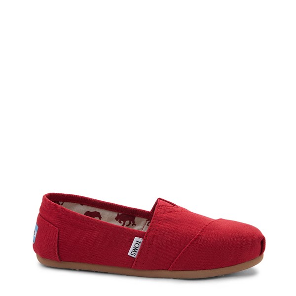 Womens TOMS Classic Slip On Casual Shoe - Red
