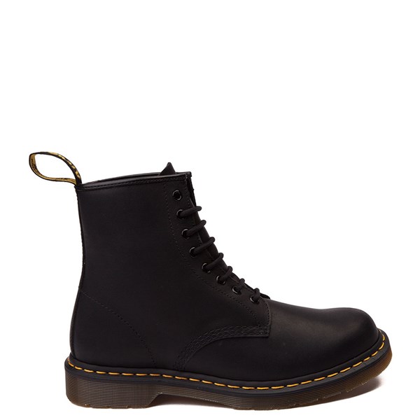 black patent dm boots