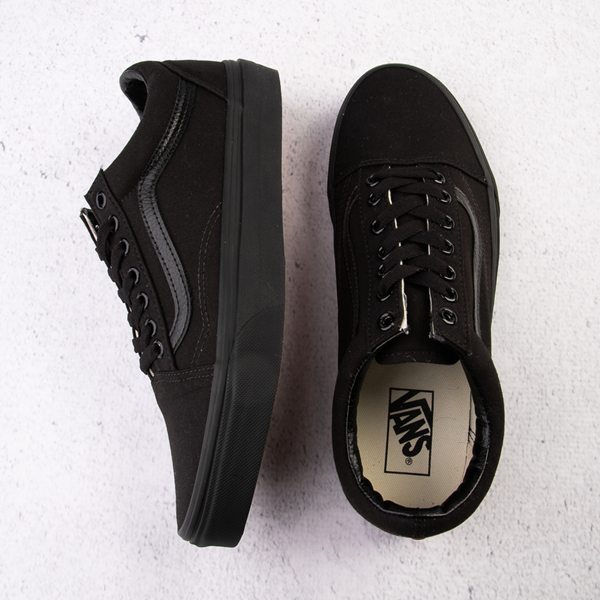 vans all black for men