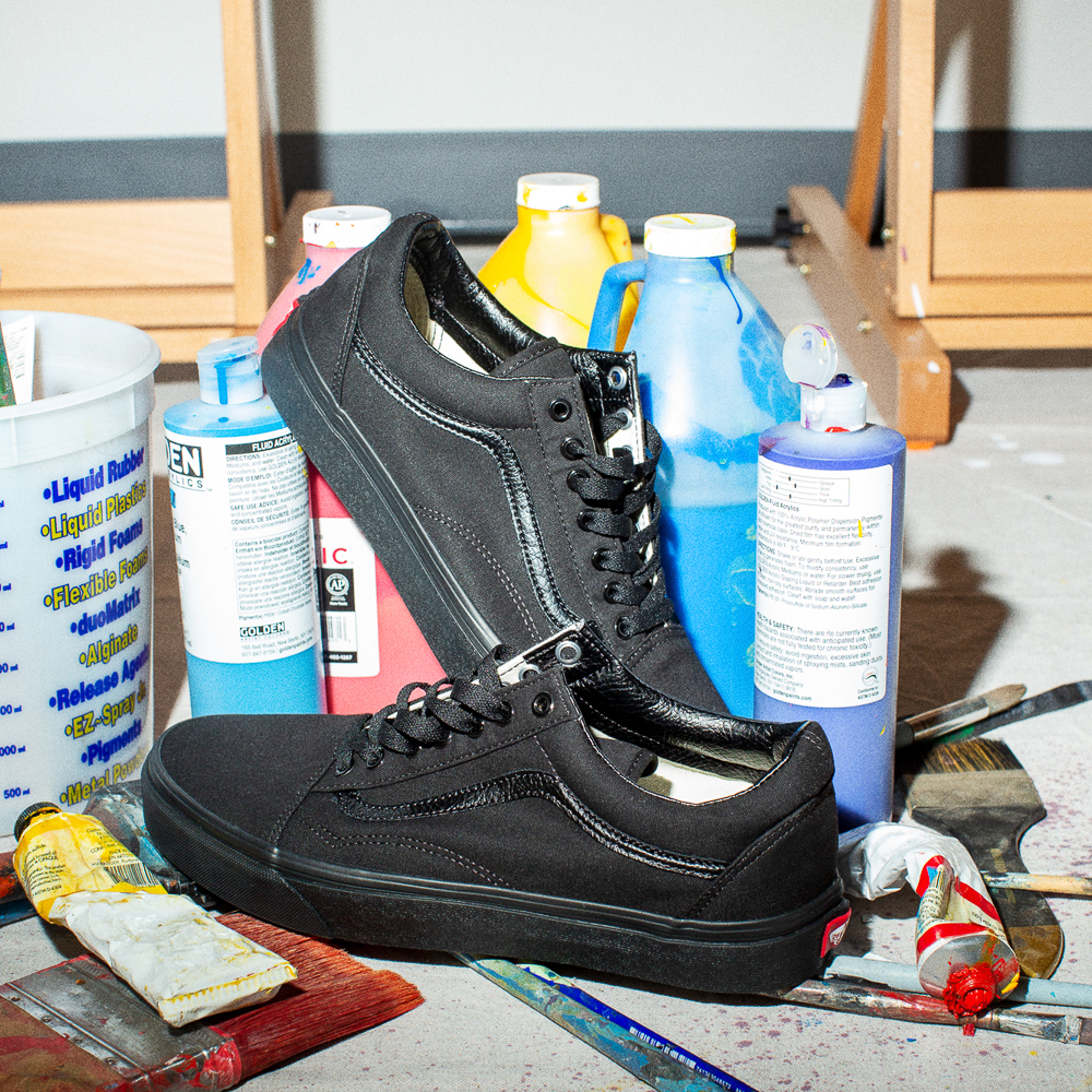 vans old skool skate shoe black