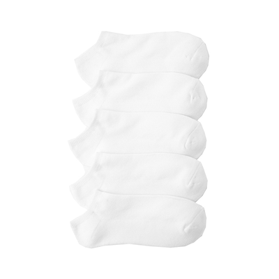 Alternate view of Womens Footie Socks 5 Pack - White