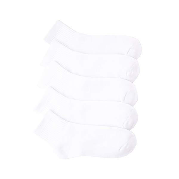 Womens Quarter Socks 5 Pack - White