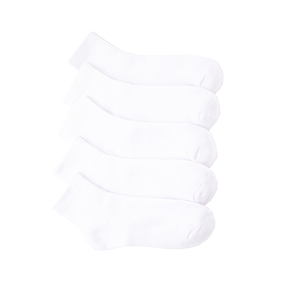 Alternate view of Womens Quarter Socks 5 Pack - White