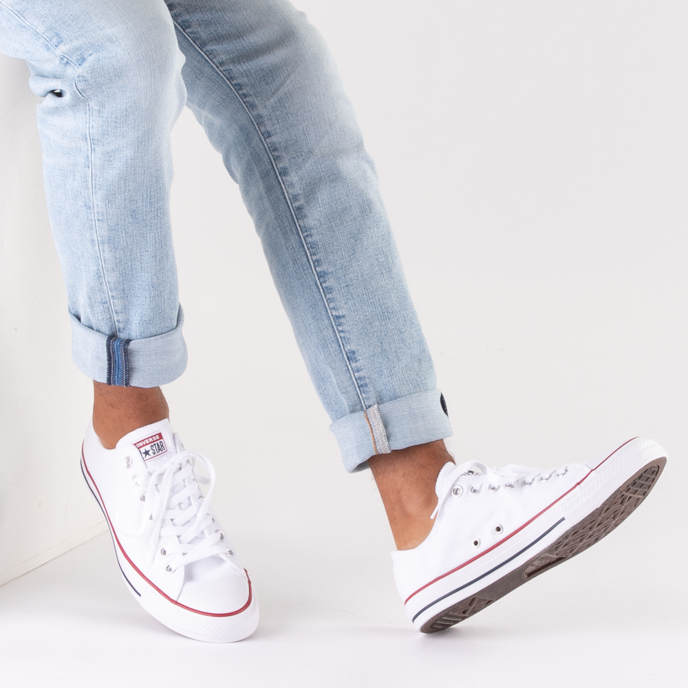 Converse Chuck Taylor All Star Lo Sneaker - White شاشة رمادية