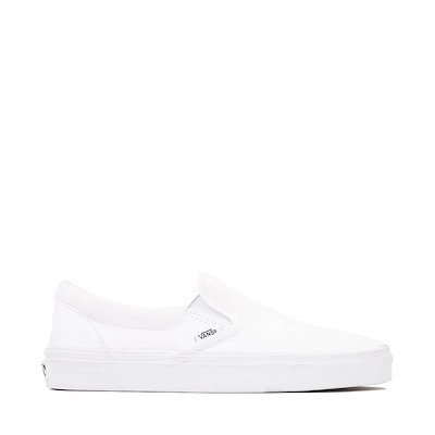 white slip on vans kids