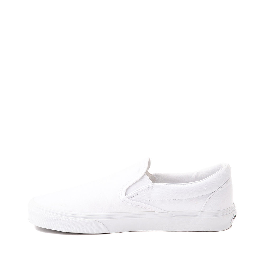 white slide on loafers
