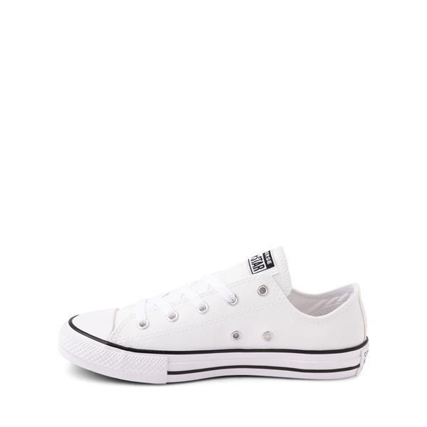alternate view Converse Chuck Taylor All Star Lo Leather Sneaker - Little Kid - WhiteALT1