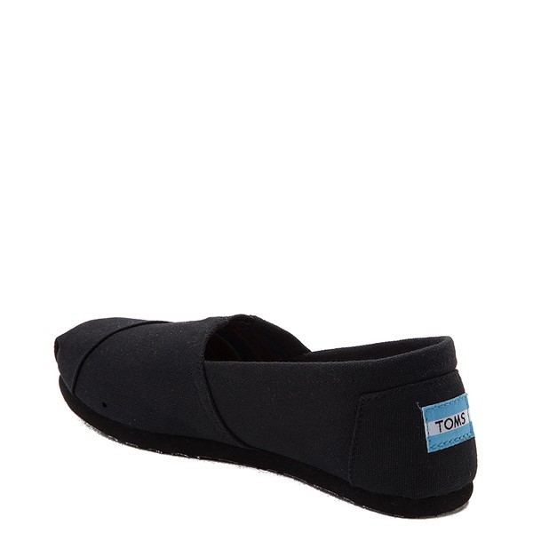 Womens TOMS Classic Slip On Casual Shoe - Black / Black | Journeys