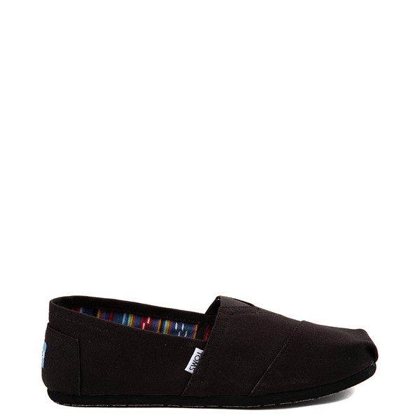 Main view of Mens TOMS Classic Slip On Casual Shoe - Black Monochrome