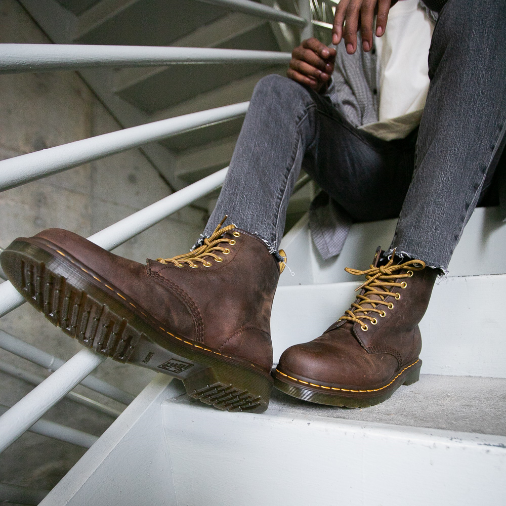 Dr. Martens 1460 8-Eye Aztec Crazy Horse Boot - Brown | Journeys