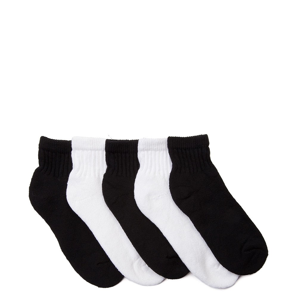 Quarter Top 5pk Socks - Little Kid - Black / White | Journeys Kidz