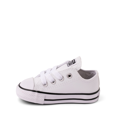 Alternate view of Converse Chuck Taylor All Star Lo Leather Sneaker - Baby / Toddler - White