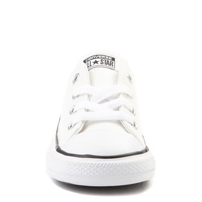 infant all white leather converse