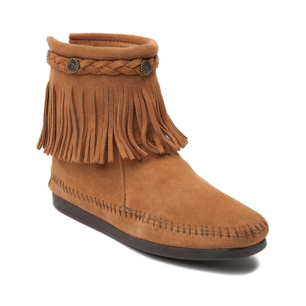 Womens Minnetonka Back Zip Boot - Taupe | Journeys