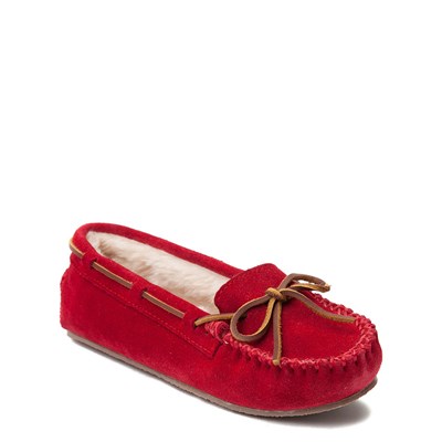 red minnetonka boots