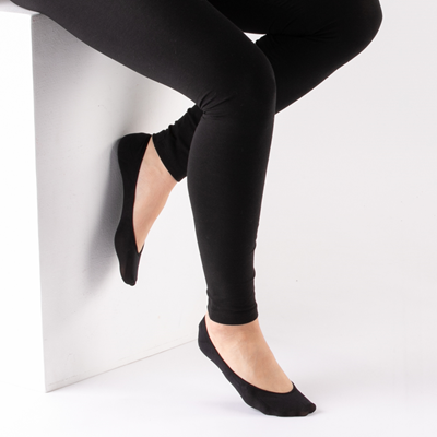 Alternate view of Womens Seamless Super Low Liners 5 Pack - Black