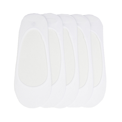 Alternate view of Womens Seamless Super Low Liners 5 Pack - White