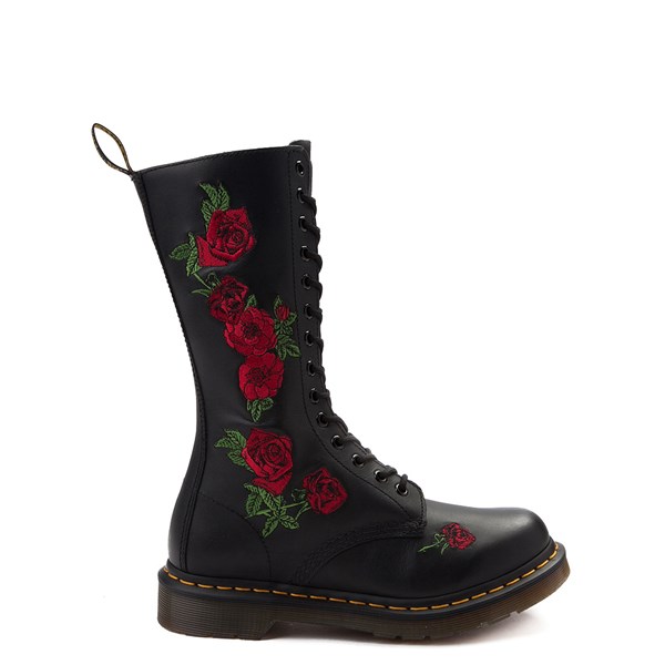 Womens Dr. Martens 14-Eye Vonda Boot - Black / Red | Journeys