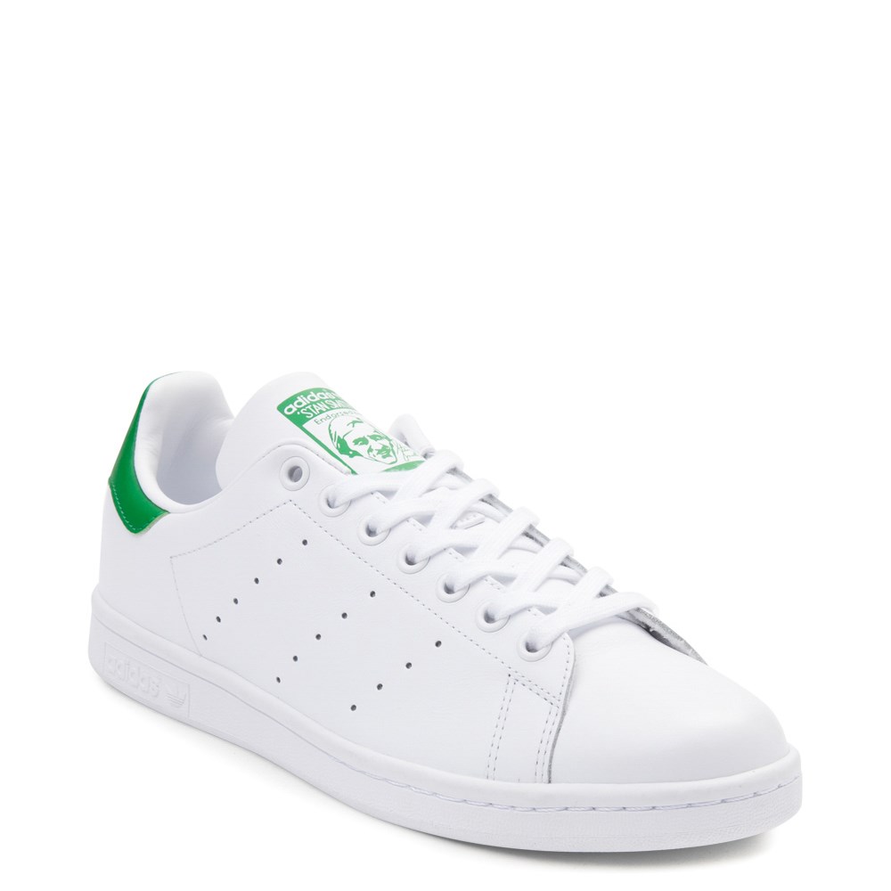 Mens adidas Stan Smith Athletic Shoe - White / Green | Journeys