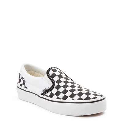 black white and yellow checkerboard vans