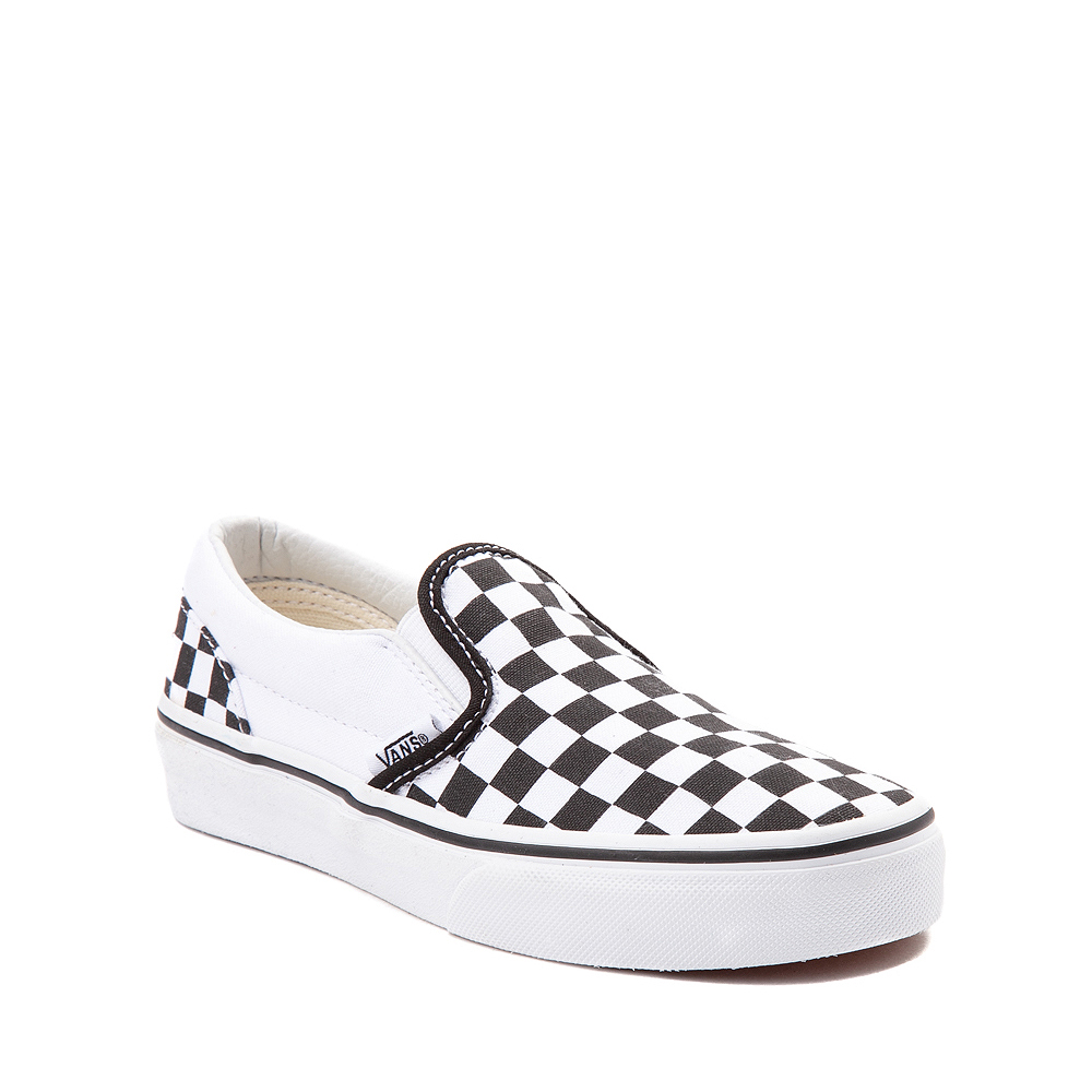 Vans Kids Classic Slip-On (Checkerboard) Skate Shoe, Size 3