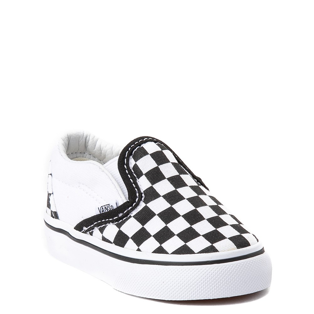 black and white checkered vans size 3