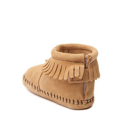 Alternate view of Minnetonka Back Flap Bootie - Baby / Toddler - Tan