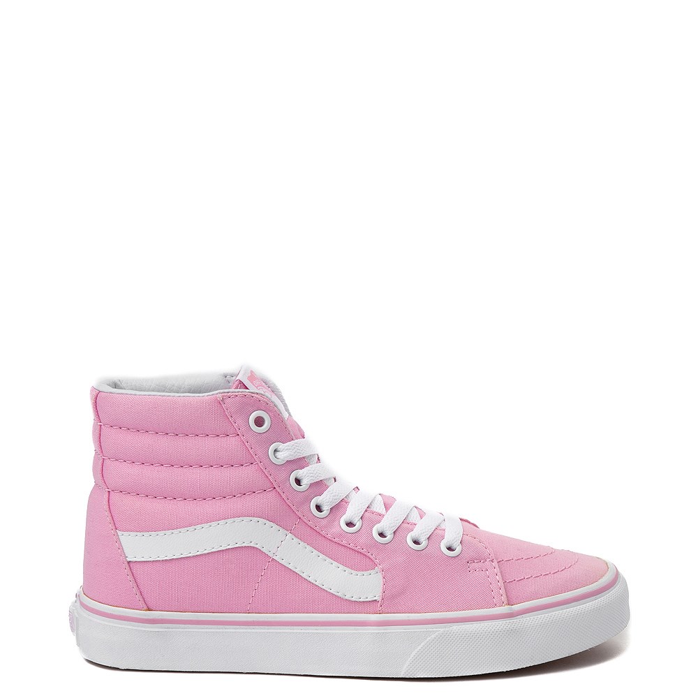 pink high shoes