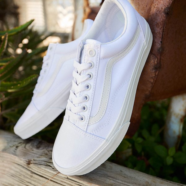alternate view Vans Old Skool Skate Shoe - White MonochromeHERO