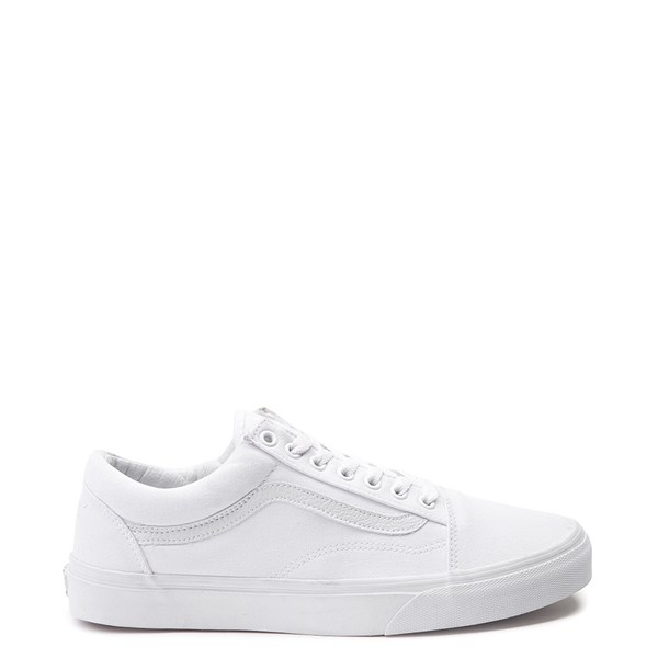 ladies white slip on vans