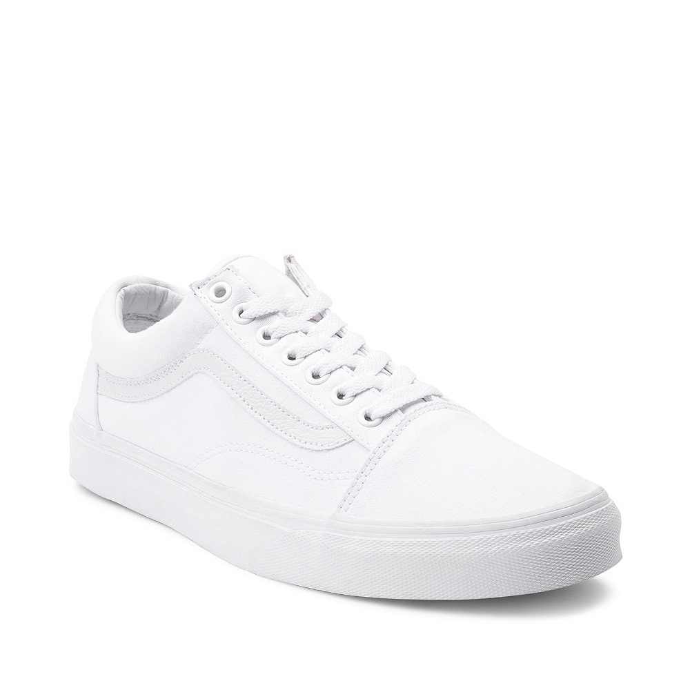 Vans Old Skool Skate Shoe - White Monochrome