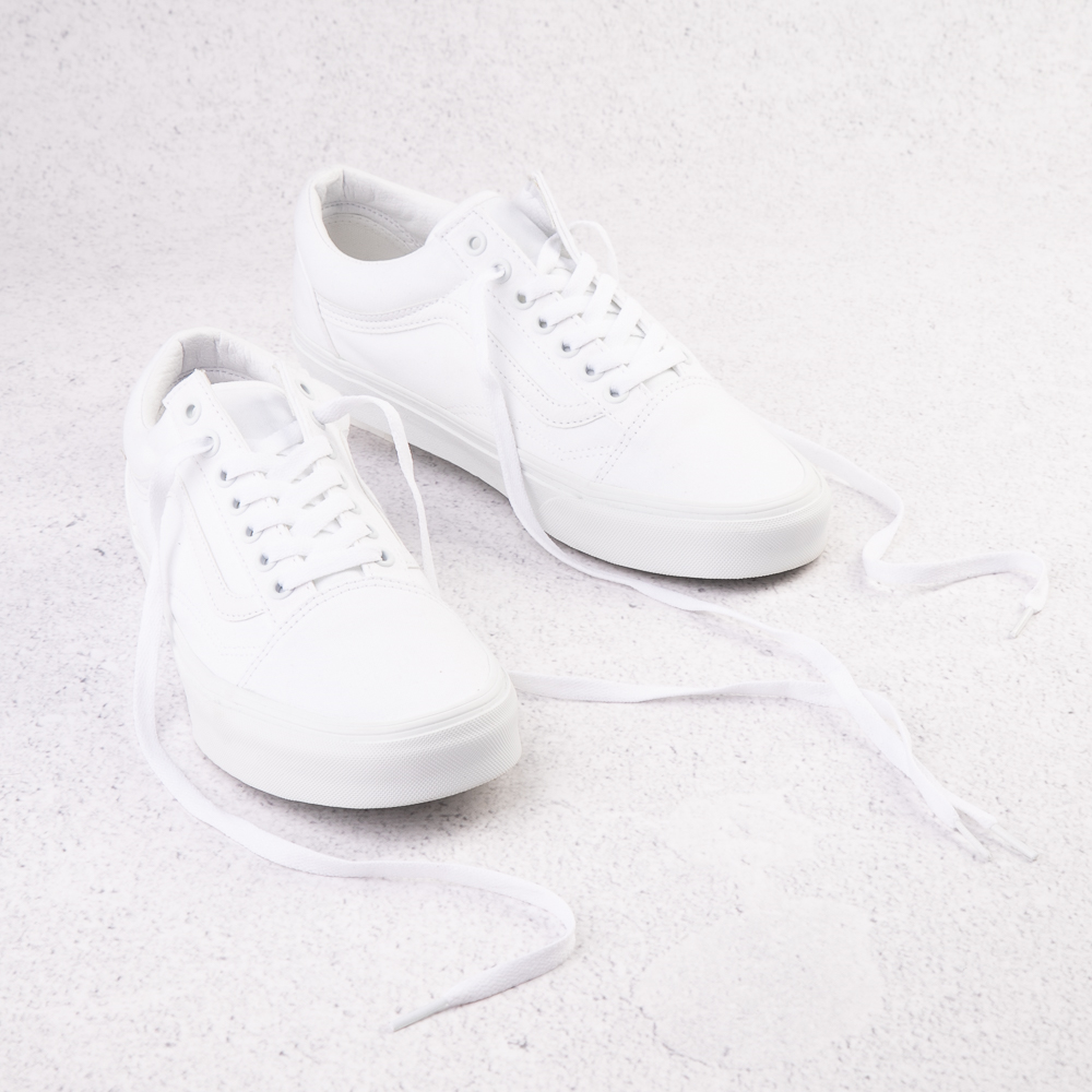 Quagmire business Inhibit Vans Old Skool Skate Shoe - White Monochrome | Journeys