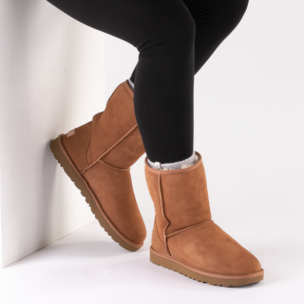 alternate view Womens UGG® Classic Short II Boot - ChestnutB-LIFESTYLE1